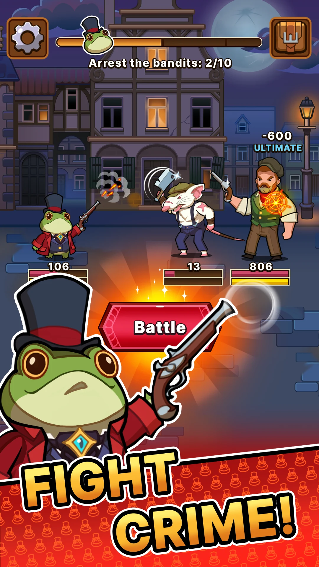 DetecToad: Detective Idle RPG screenshot